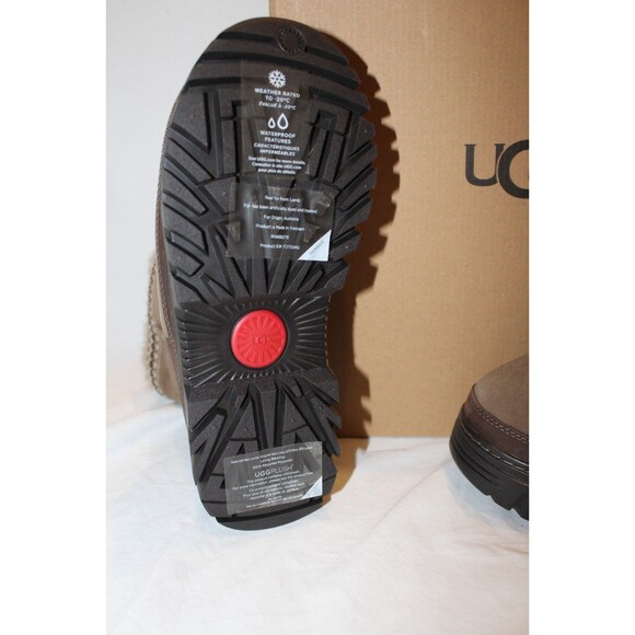 UGG CLASSIC MINI TRAILGAZER HICKORY SUEDE SHEARLING WATERPROOF BOOTS WOMEN  7 - Picture 5 of 5